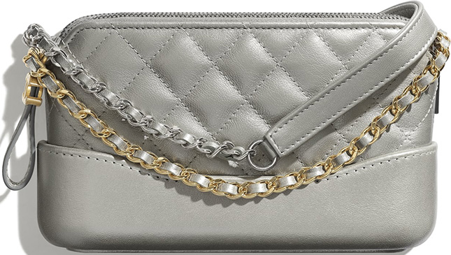 Chanel Gabriele Clutch With Gold And Silver Chain