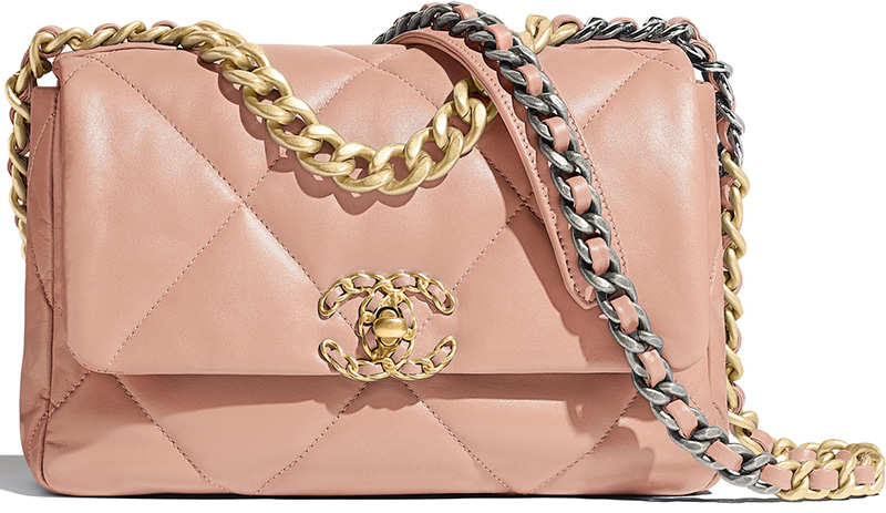 CHANEL Aged Calfskin Quilted Express Bowling Bag Pink 1248894