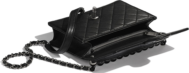 Chanel Logo Pearl Handle Bag Chanel Logo Pearl Handle Bag
