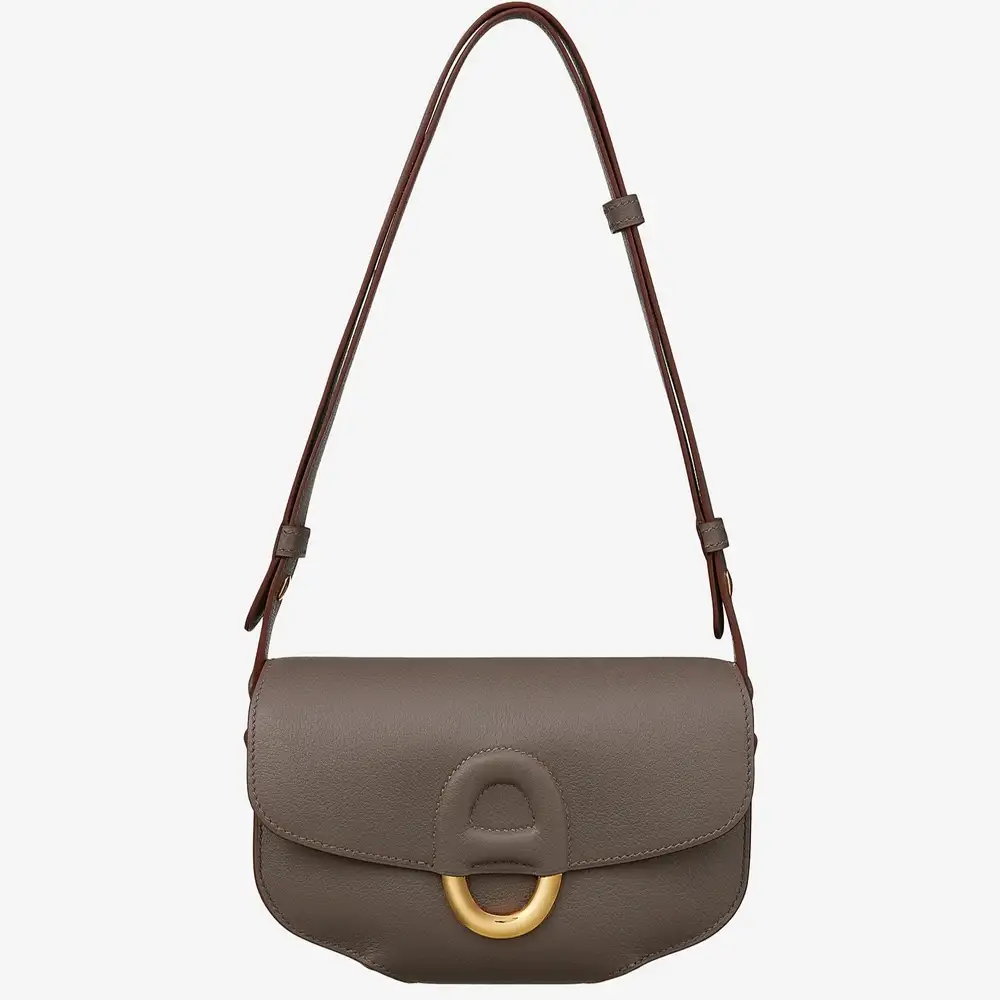 Hermes Cherche Midi 25 Bag in Evercolor calfskin Gris étain