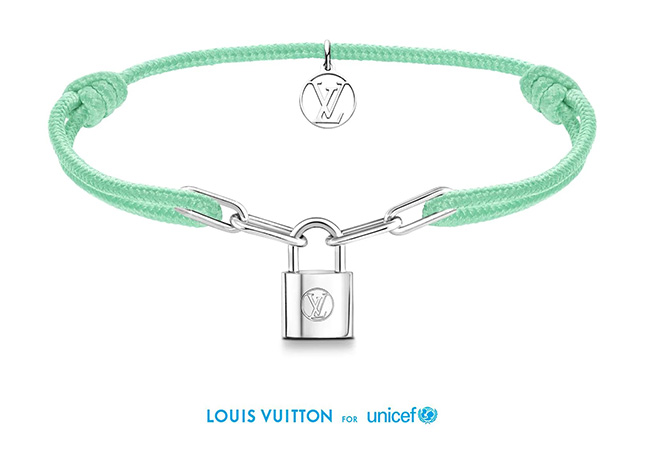 Louis Vuitton For Unicef Silver Lockit Bracelets by Virgil Abloh Louis Vuitton For Unicef Silver Lockit Bracelets by Virgil Abloh