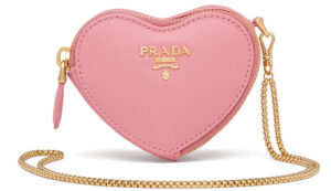 Prada Saffiano Heart Pouch Bag Charm | Bragmybag