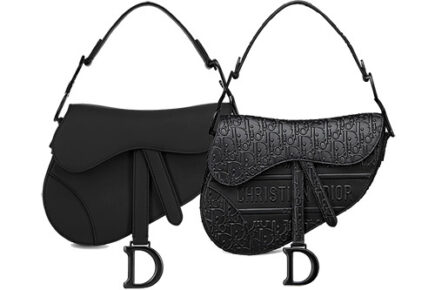 Dior Saddle Black In Ultra Matte Black Or Oblique Black thumb