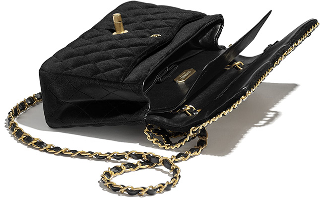 Chanel Classic Woven Chain Flap Bag