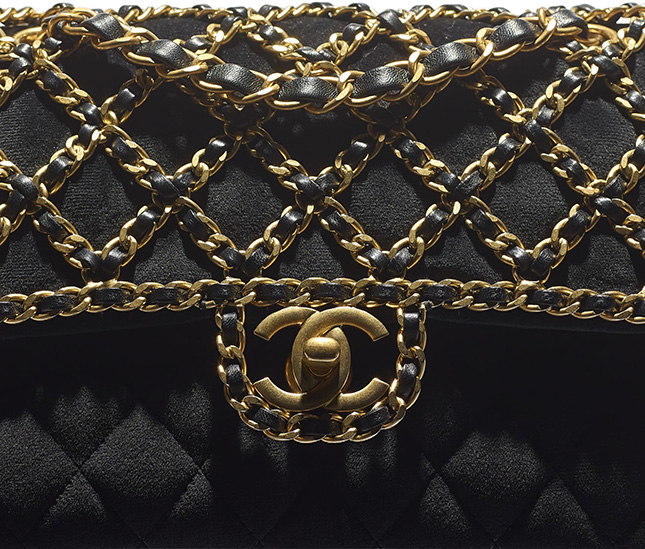 Chanel Classic Woven Chain Flap Bag