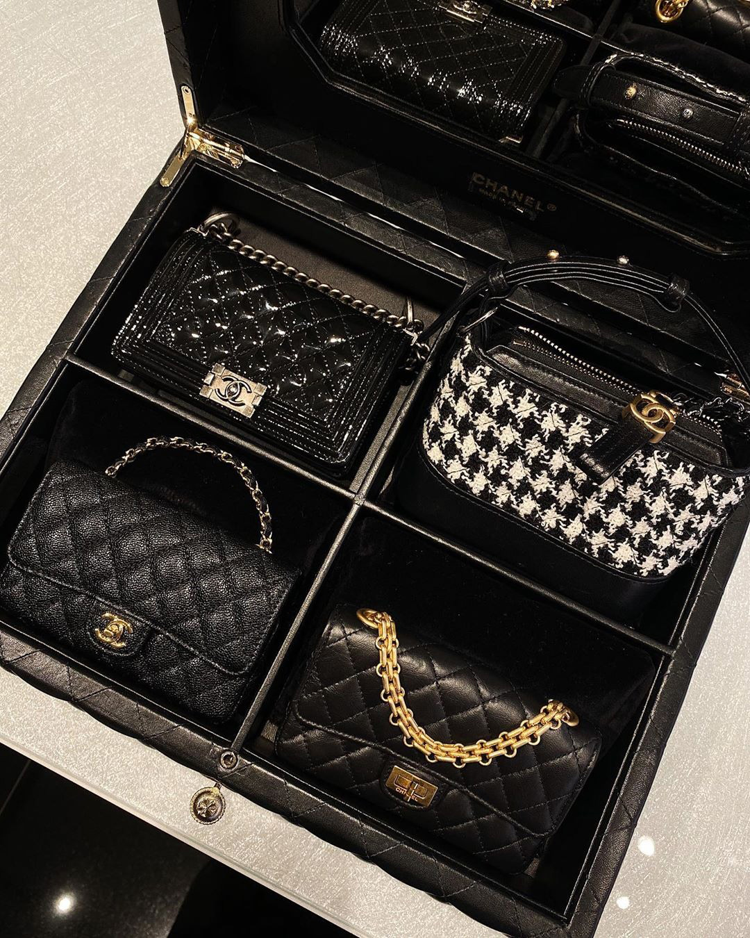 This $43,800 Quilted Chanel Box Is Full Of Mini Chanel Bags Vogue Australia