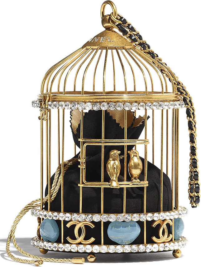 chanel bird cage purse