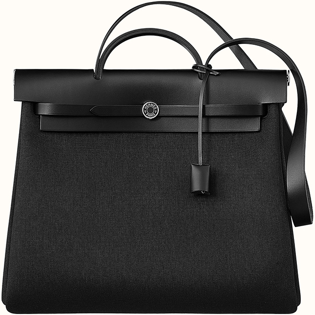 Hermes Herbag Zip All Black Bag