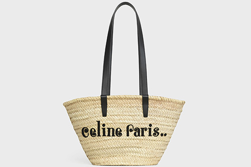 Celine Classic Panier Raffia Bag thumb