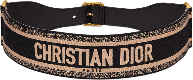 Christian Dior Embroidered Canvas Belts