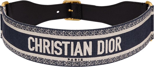 Christian Dior Embroidered Canvas Belts