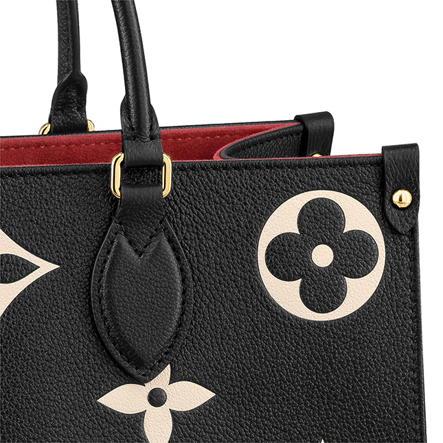 Louis Vuitton On The Go Monogram Embossed Into Leather Bag