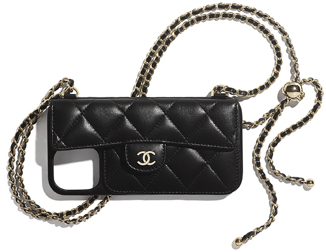laten we het doen Necklet Kerel Chanel iPhone 12 Classic Case With Chain | Bragmybag