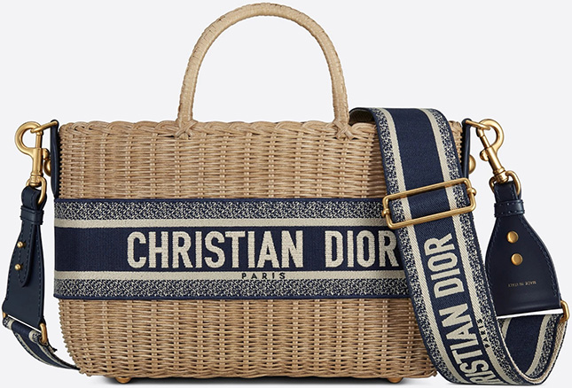 Dior Wicker Basket Bag