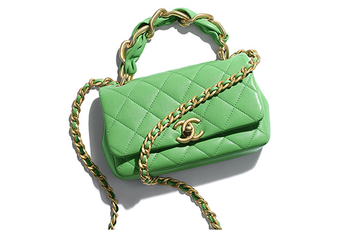 Chanel Leather Entwined Chain Bag thumb