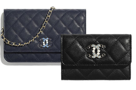 Chanel Lacquered Metal Logo SLG Collection thumb