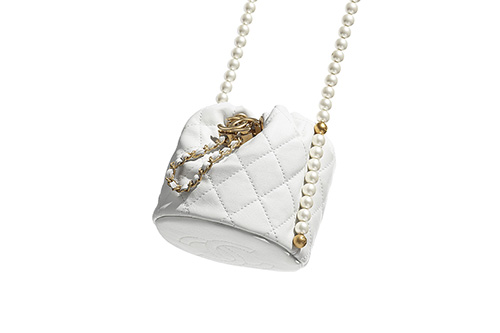 Chanel Pearl Chain Drawstring Bag thumb