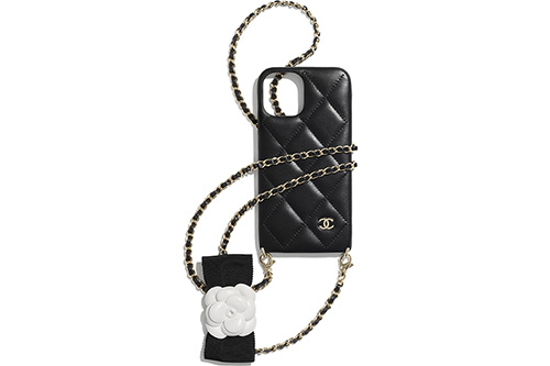 Chanel Camellia Flower iPhone Case With Chain thumb