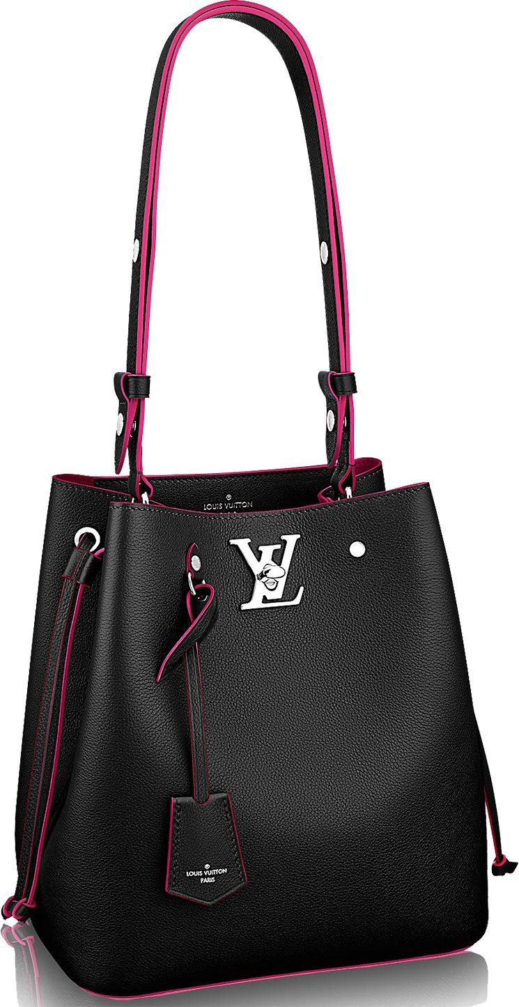 Louis Vuitton LockMe Bucket Noir - THE PURSE AFFAIR