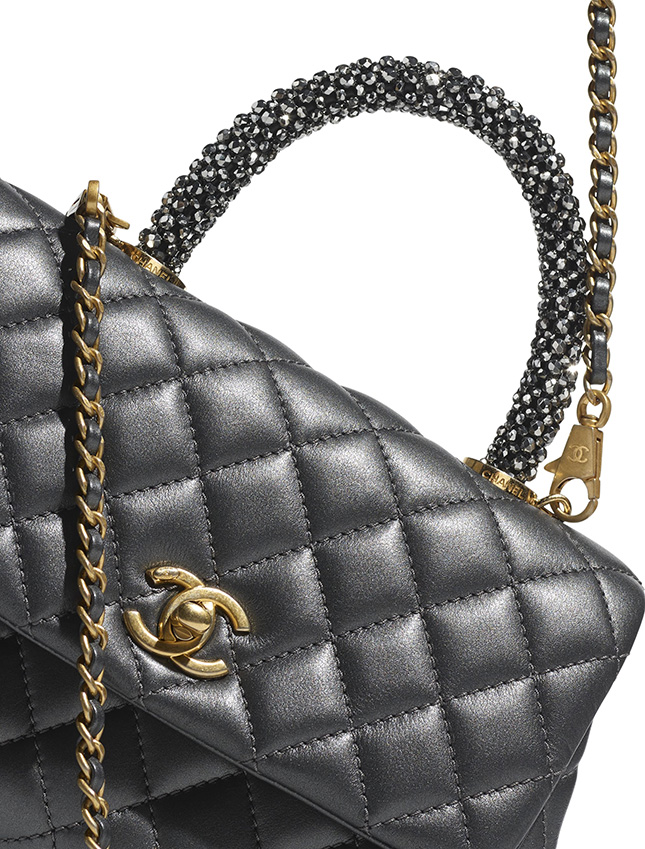 Chanel Coco Handle Bag With Strass Handle