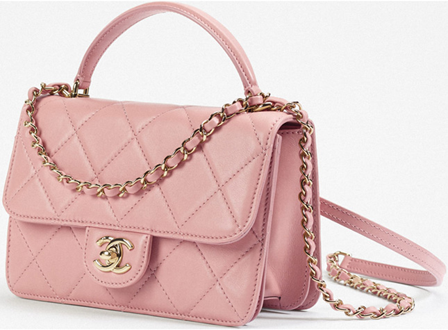 Chanel Flap Bag With Top Handle For Fall Winter Collection Act