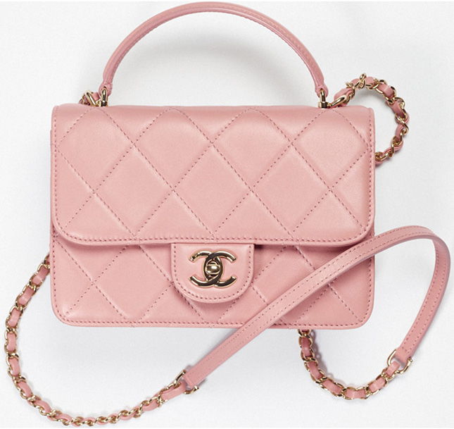 chanel flap with top handle