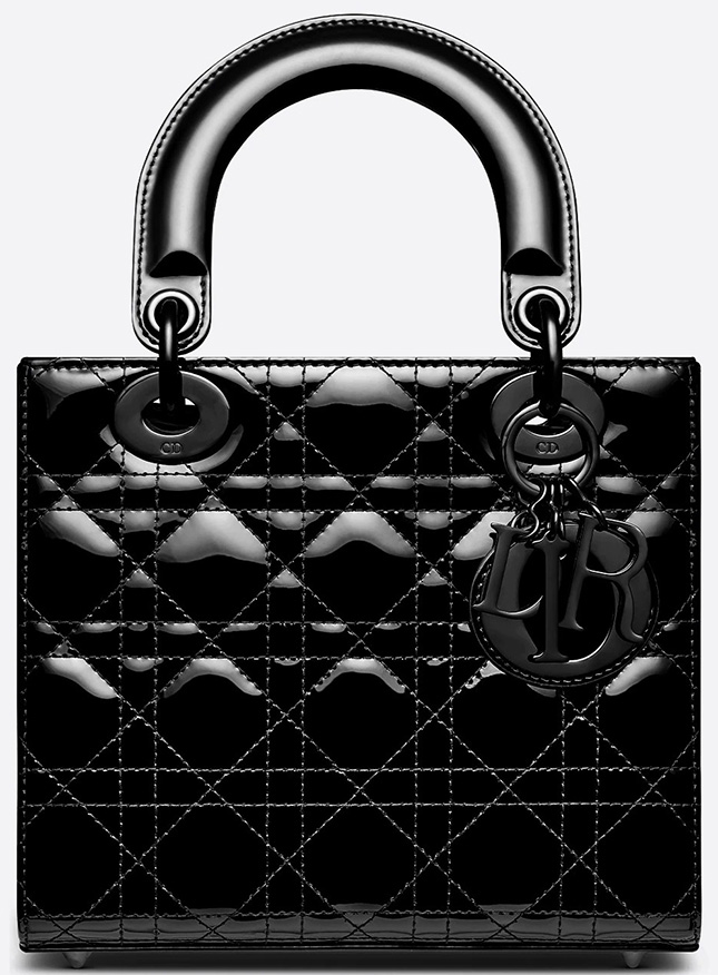 Lady Dior Ultra Black Glossy Bag