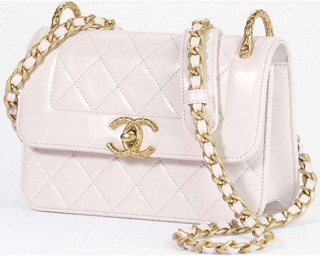 Chanel Vintage Mini Flap Bag With Quilted CC