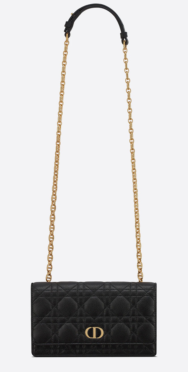 Dior Caro Belt Pouch With Chain