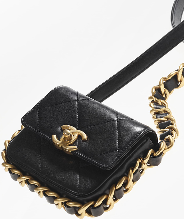 chanel bag on a chain