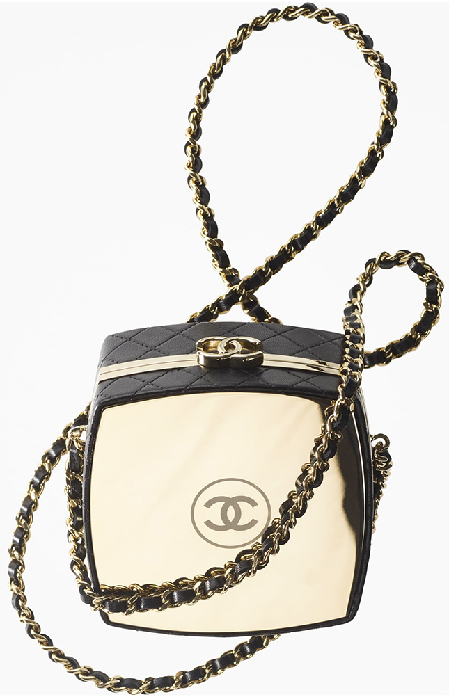 Chanel Make Up Box Clutch With Chain