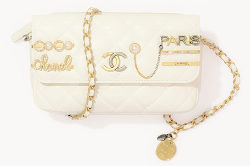 Chanel Pearl Strass Signature Flap Phone Holder thumb