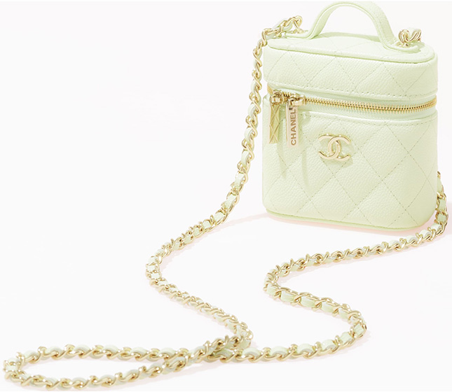 Chanel Petit Curved Vanity Case With Chain