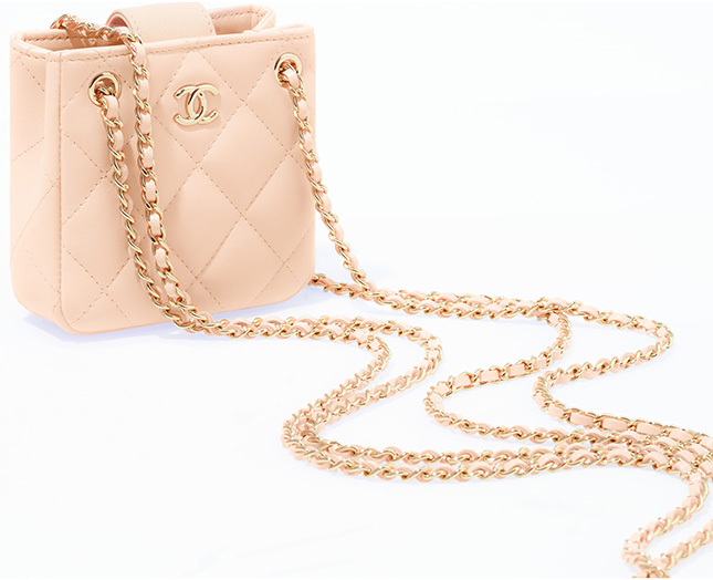 Chanel Squared Clutch With Chain