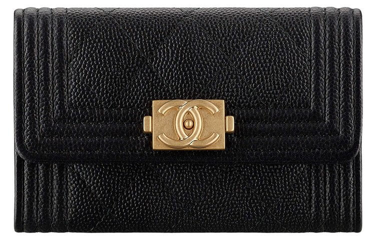 Boy chanel flap card holder prices