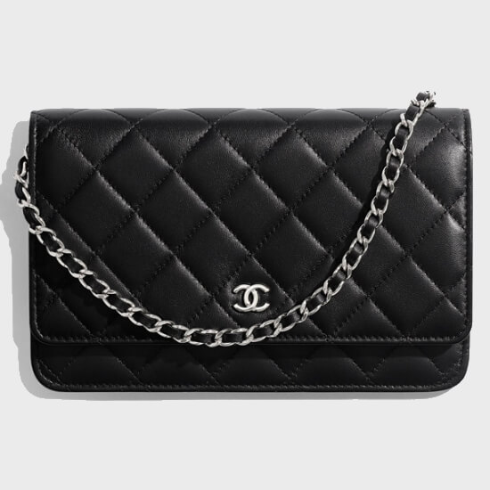chanel wallet on chain silver hardware bag