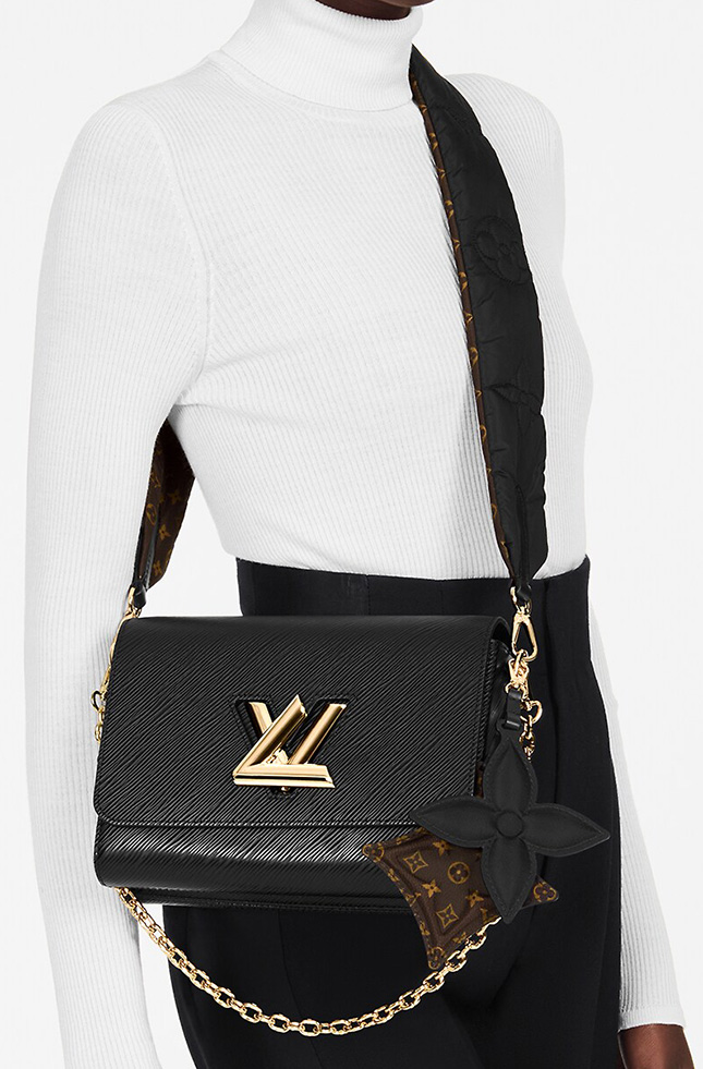 Louis Vuitton Twist Bag With Stitches Monogram Flower