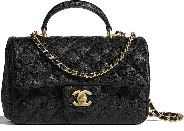 Chanel Classic Flap Bag With Top Handle