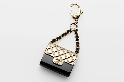Chanel Mini Bag Keyring in Lambskin thumb