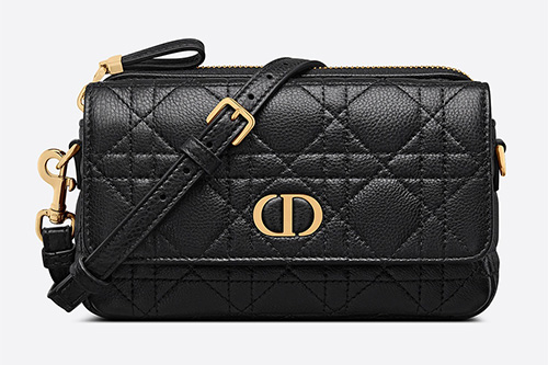 Dior Caro Pouch With Chain thumb