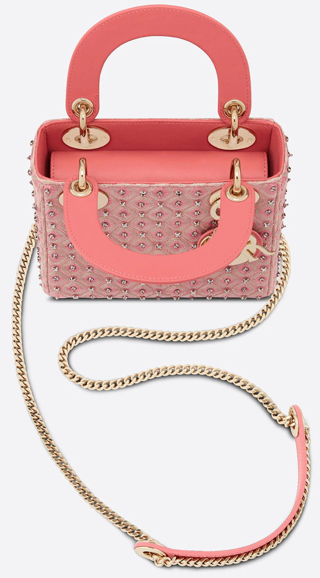 Lady Dior Honeycomb Embroidery Bag