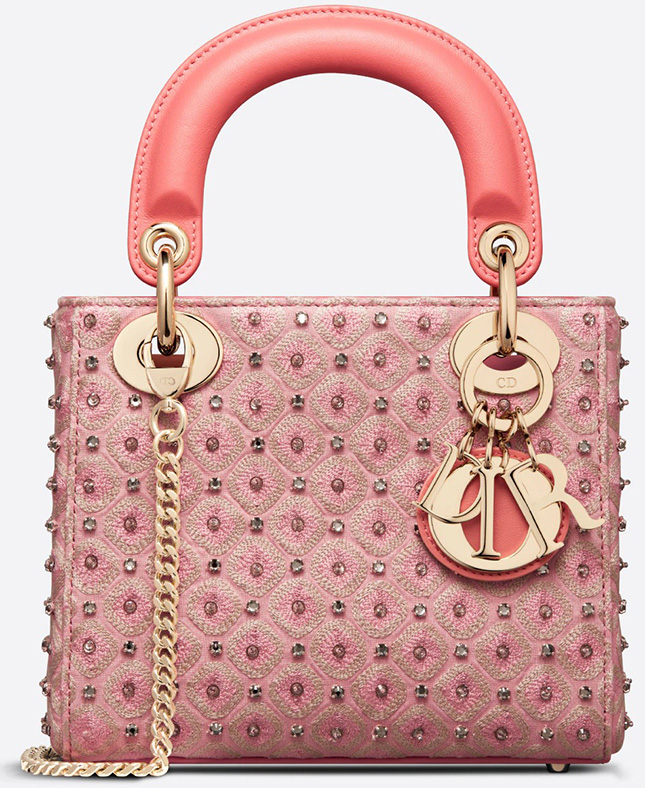 Lady Dior Honeycomb Embroidery Bag