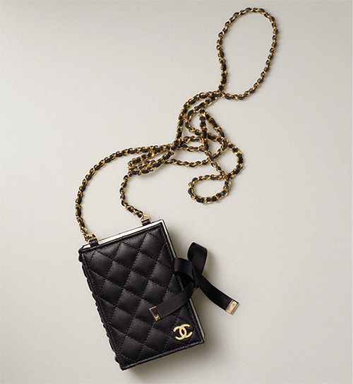 Chanel Book Card Holder with Chain thumb