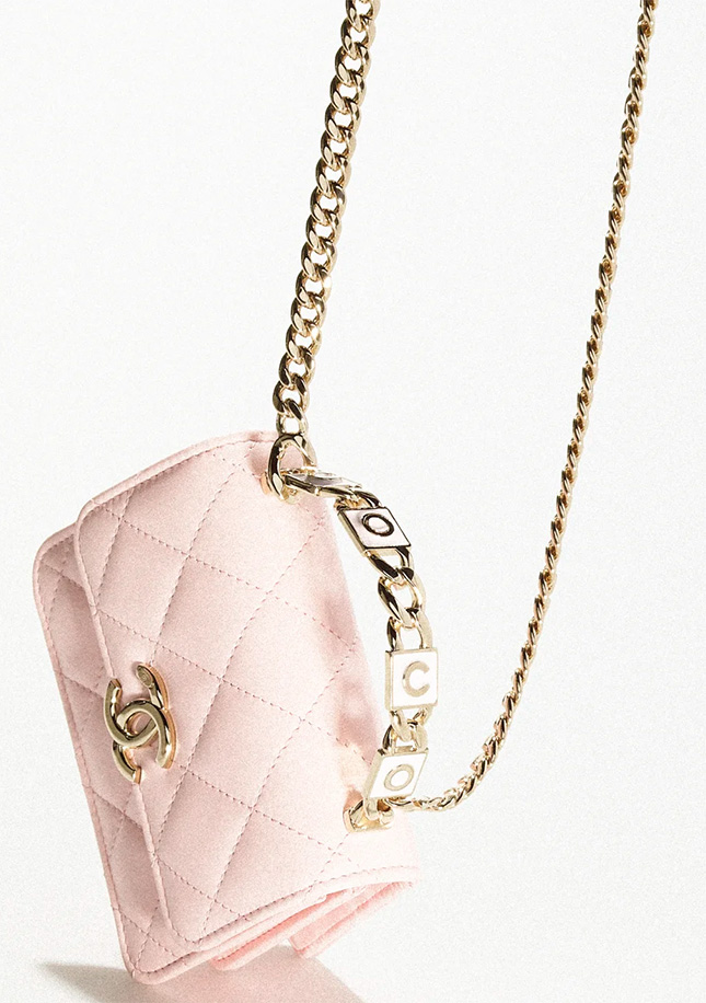 Chanel Golden Handle Clutch With Chain