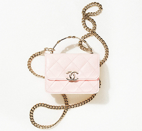 Chanel Golden Handle Clutch With Chain thumb