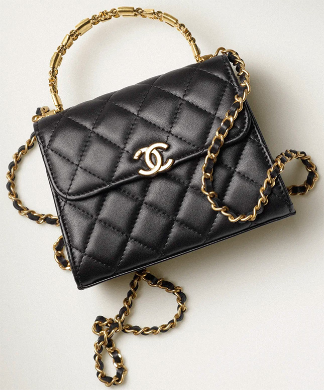 Chanel Mini Handle Clutch With Chain | Bragmybag