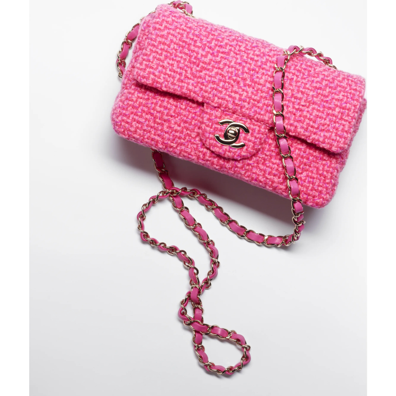 Chanel Mini Classic Flap Bag in Wool Tweed