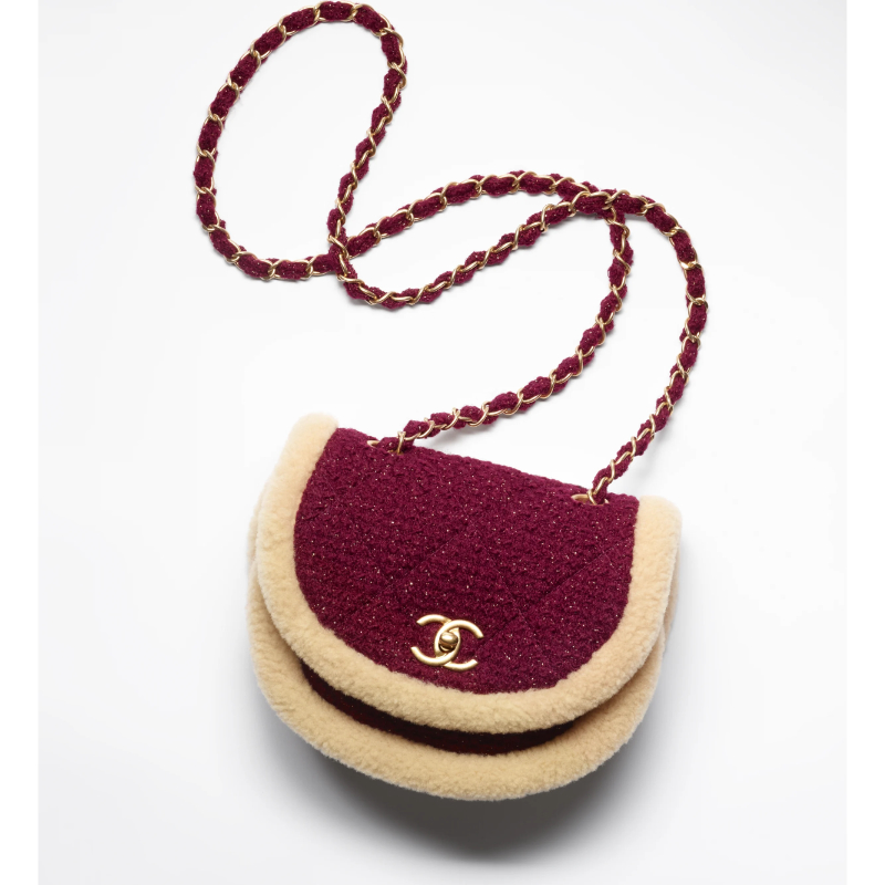Chanel Mini Messenger Bag in Wool Tweed
