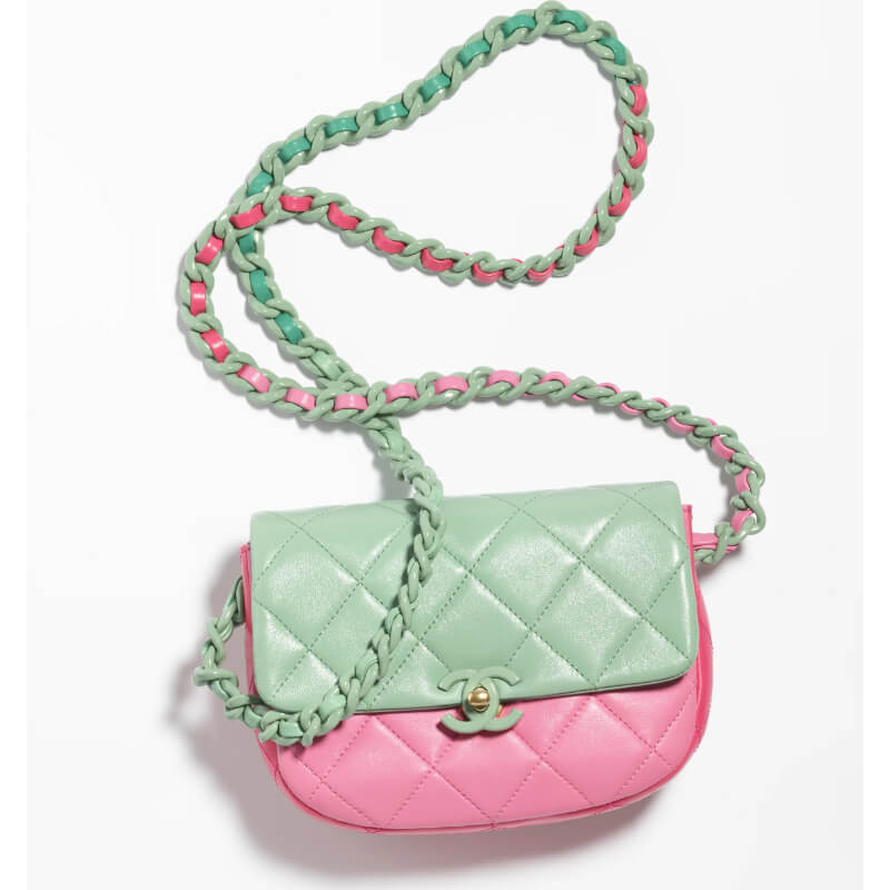 Chanel Mini Flap Bag in Shiny Lambskin