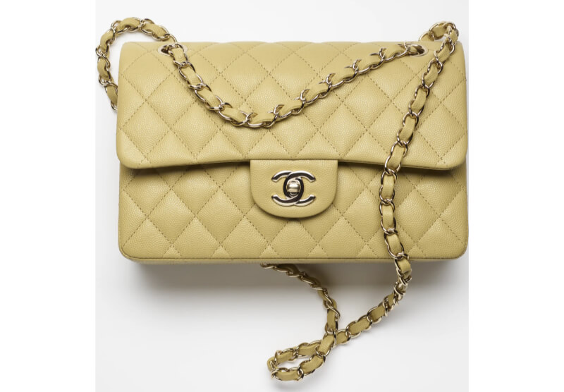 Chanel Small Classic Bag in Grained Shiny Calfskin